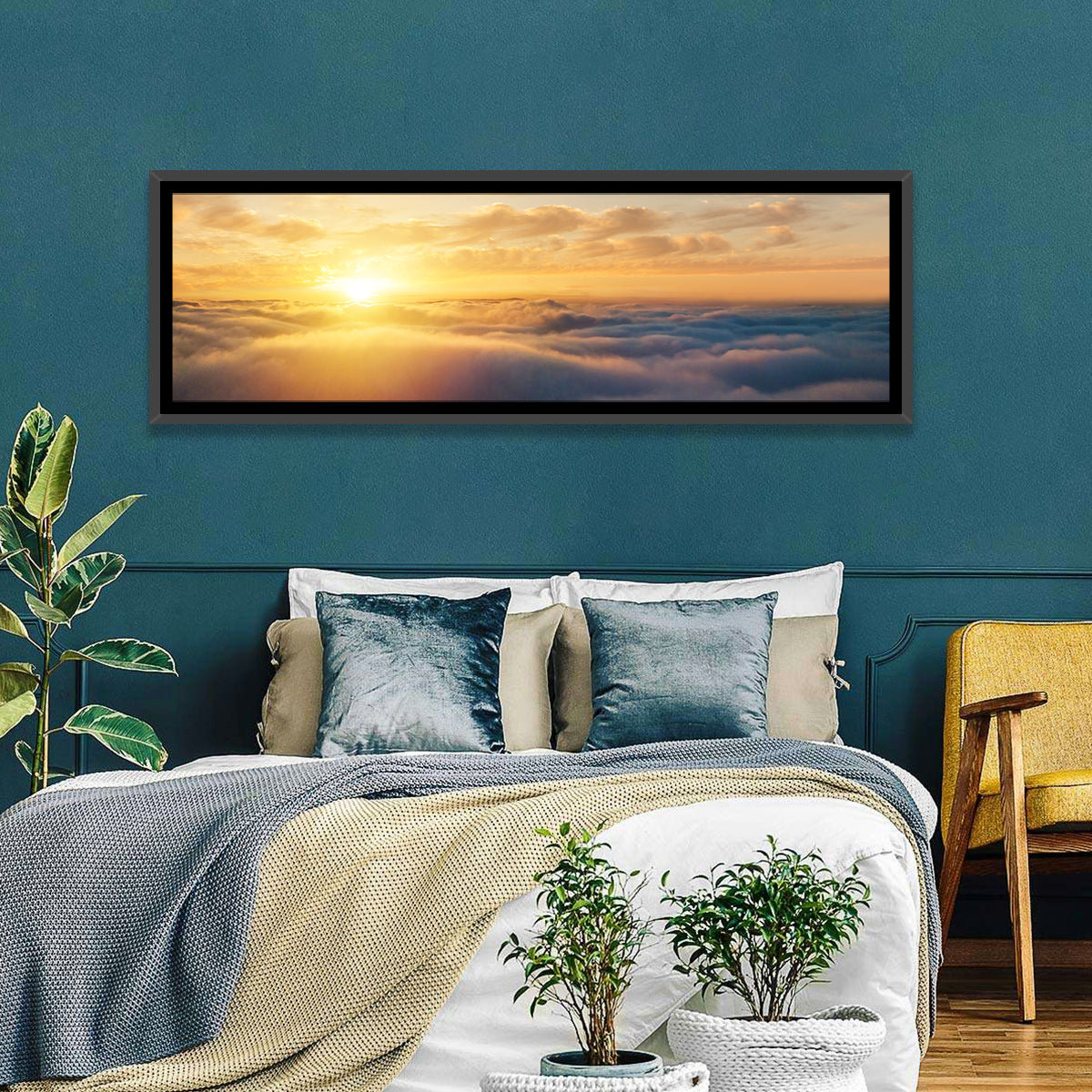 Clouds Sunset Wall Art