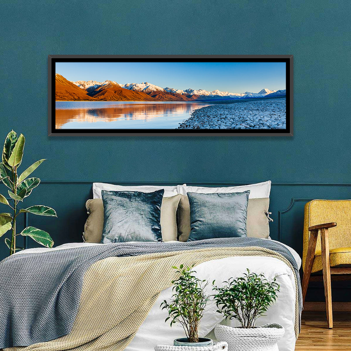 Lake Pukaki Sunset Reflection Wall Art