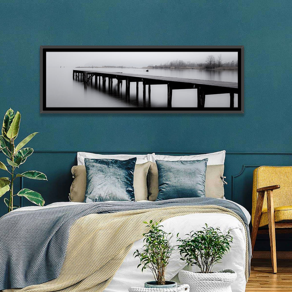 Misty Lake Jetty Wall Art