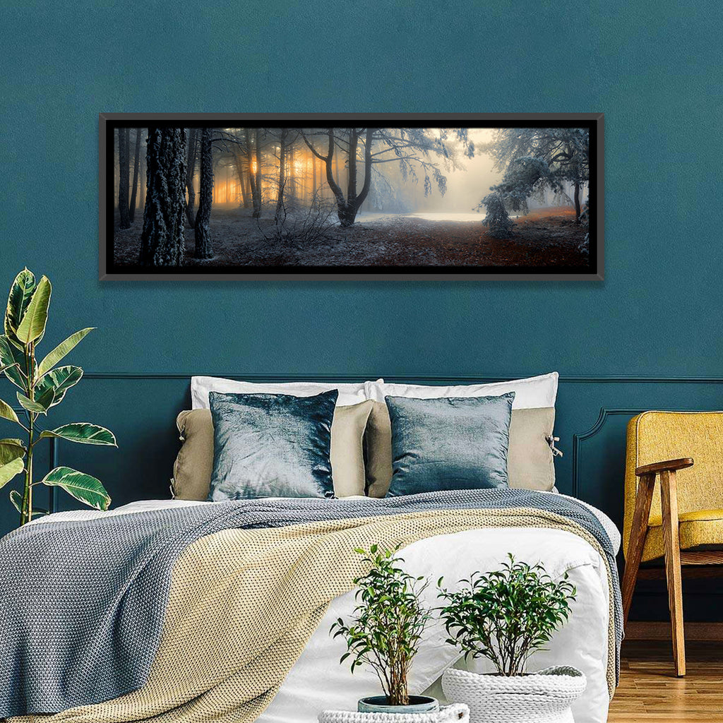 Frosted Forest Morning Light Wall Art