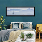 Sailboat and Misty Mountains Wall Art