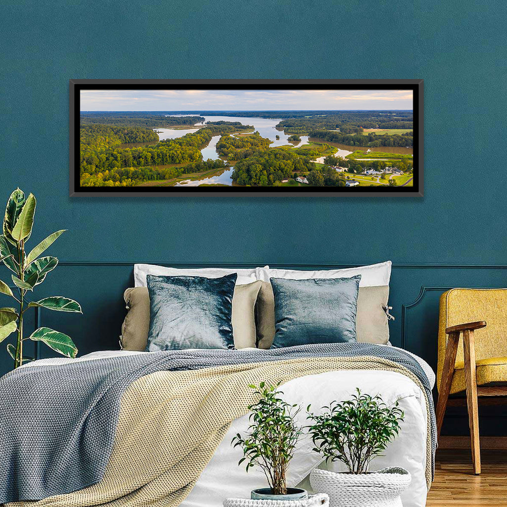 Lake Oconee Aerial Landscape Wall Art