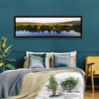 Peaceful River Sunset Wall Art
