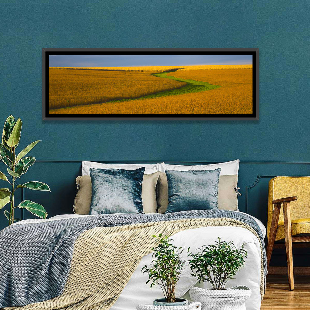 Golden Hour Soybean Field Wall Art