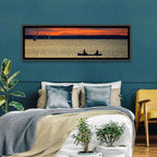 Ottawa River Sunset Canoe Wall Art