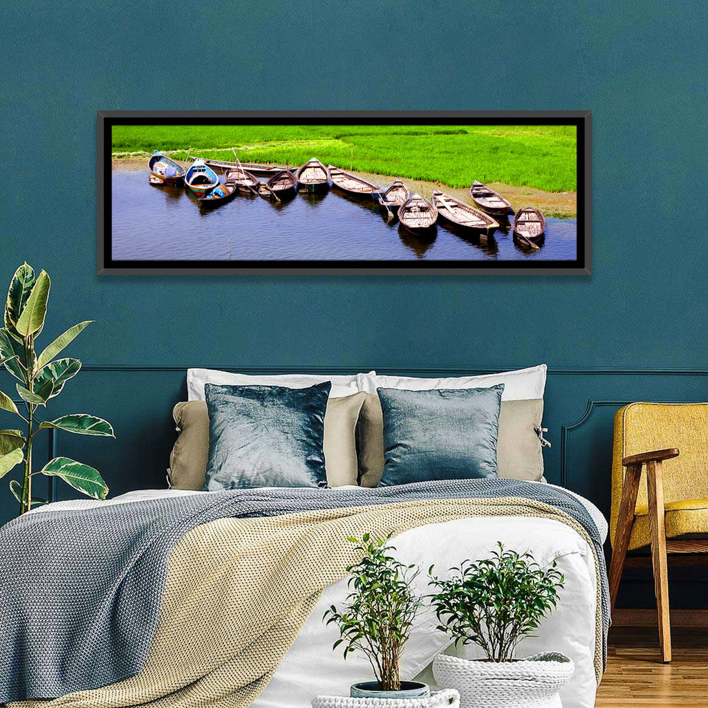 Boats at the Shoreline Wall Art