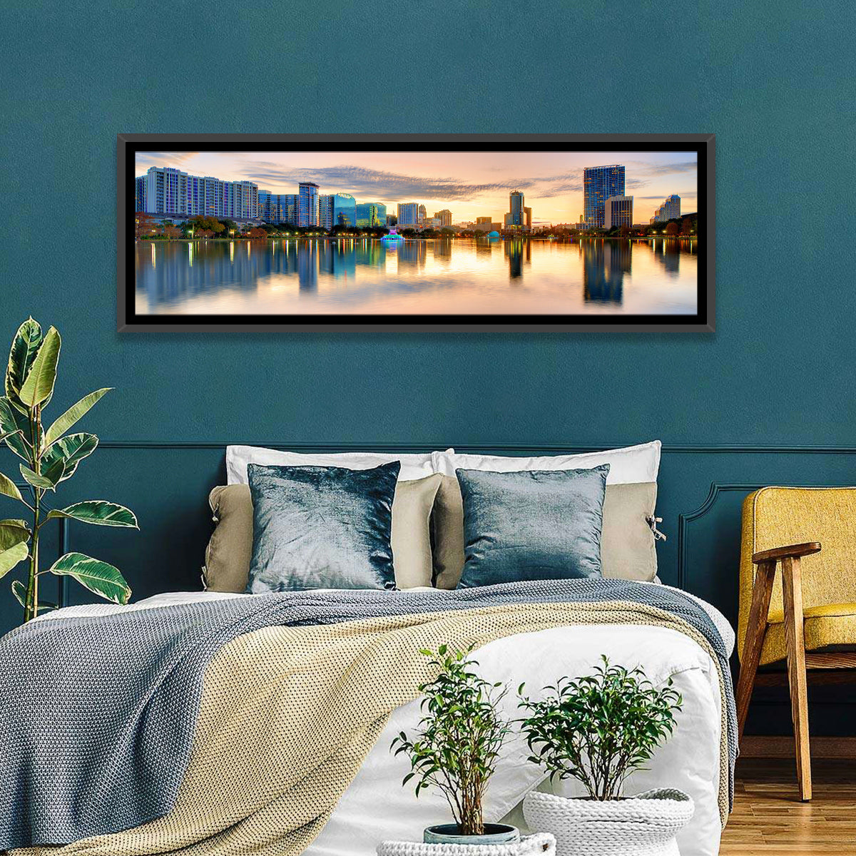 Orlando Skyline at Dusk Wall Art