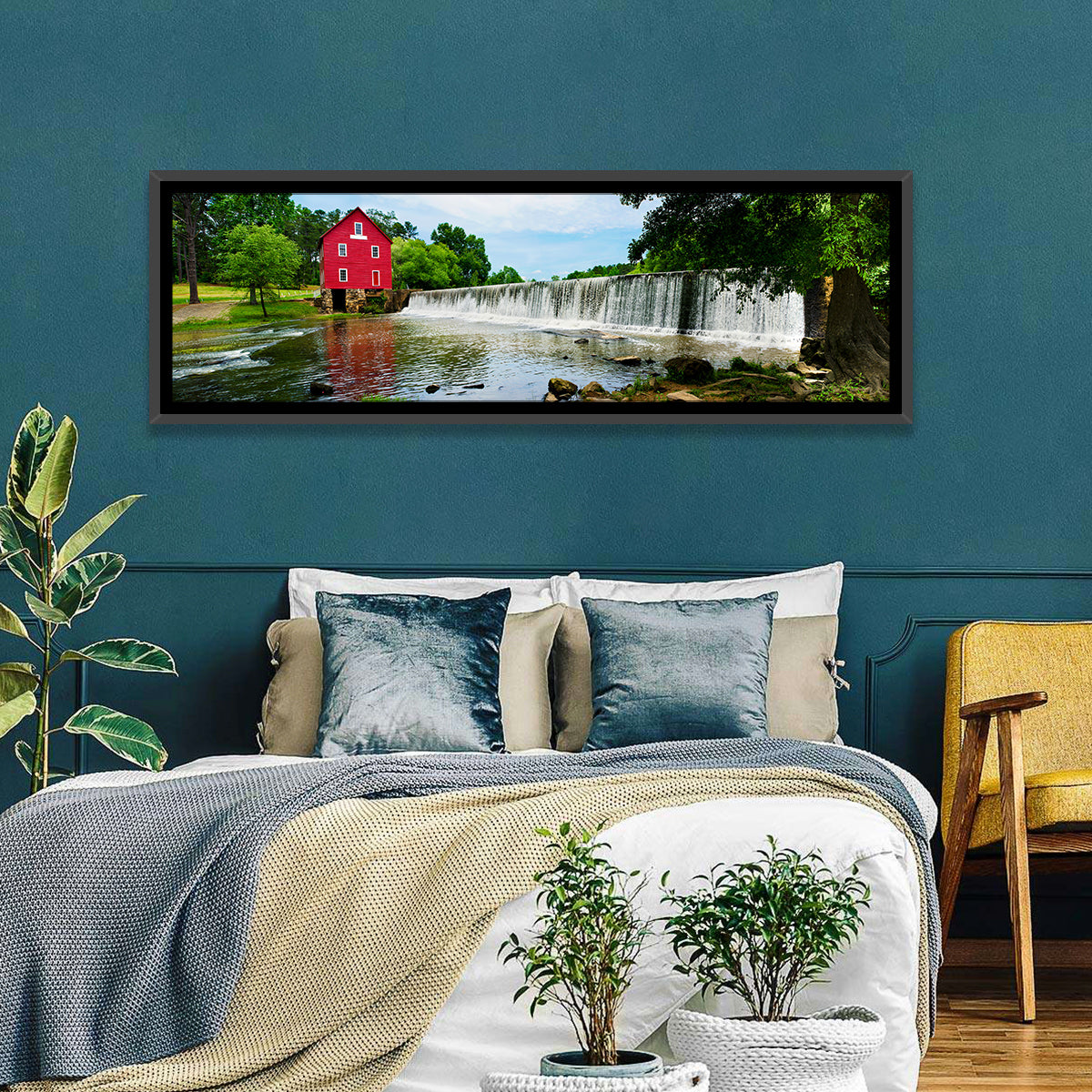 Starrs Mill Atlanta Wall Art in a room, panoramic