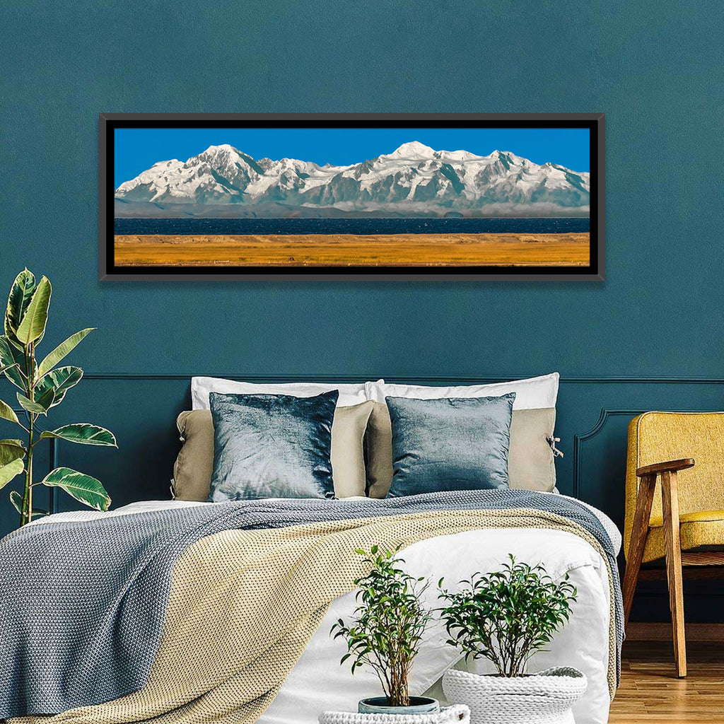 Snow-capped Peaks Over Lake Titicaca Wall Art