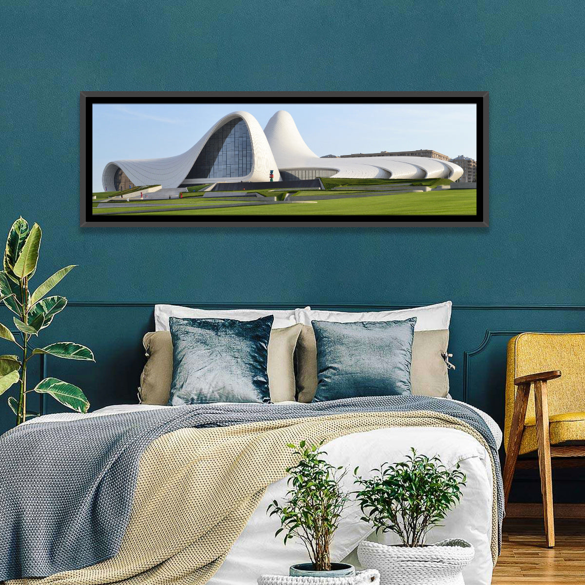 Heydar Aliyev Center, Baku Wall Art in a room, panoramic