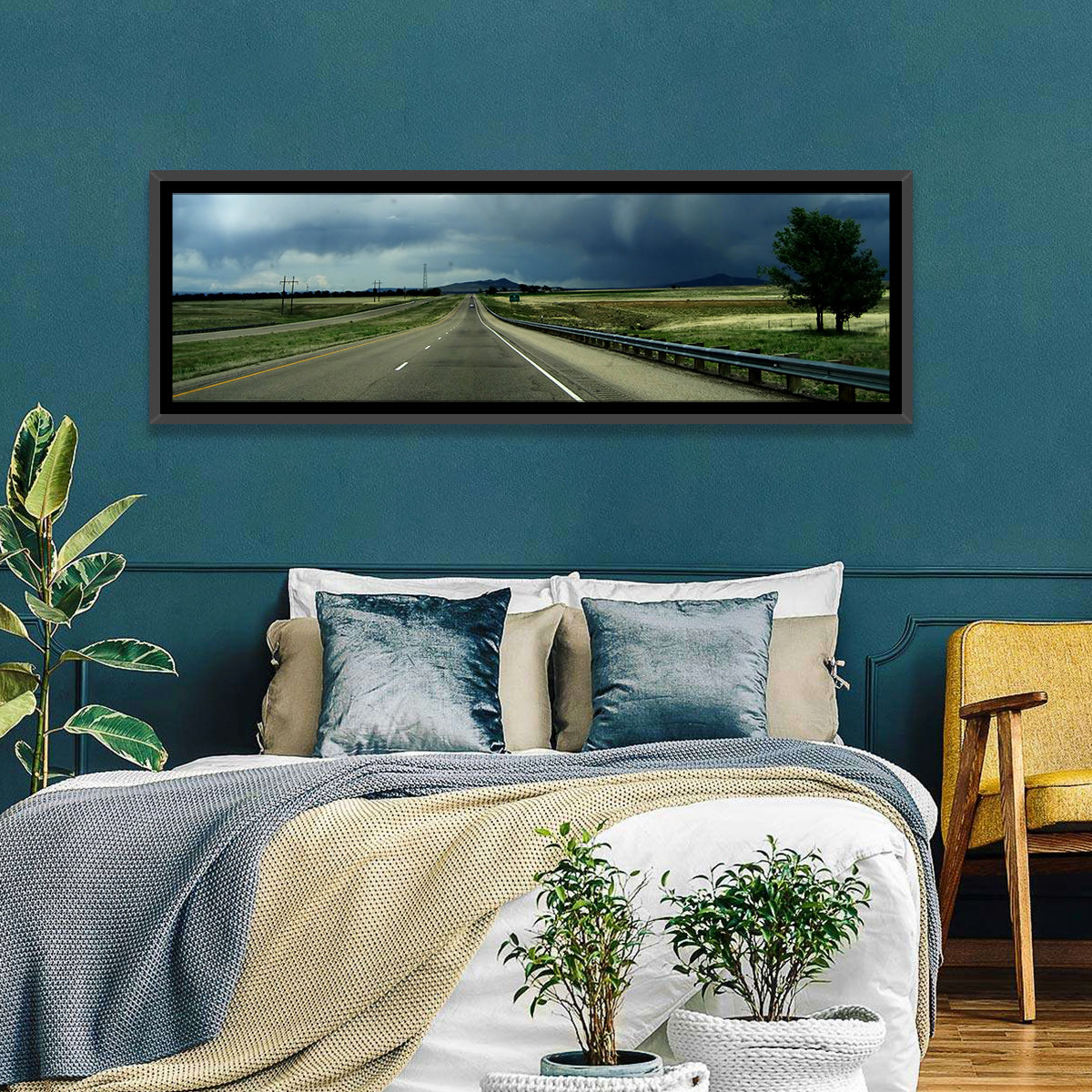 New Mexico Stormy Highway Wall Art