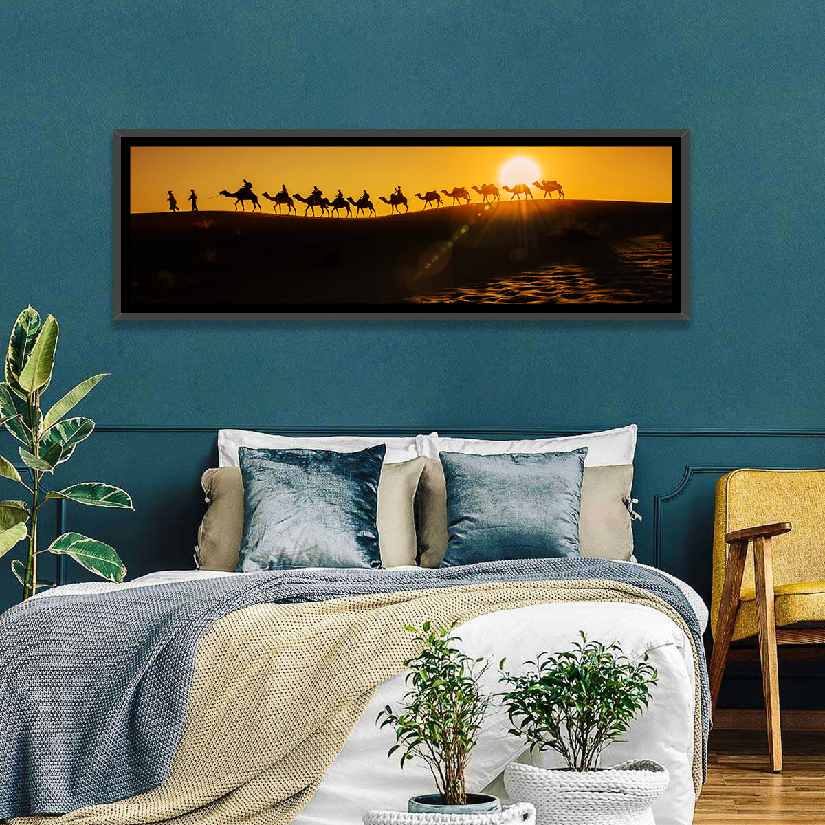 Desert Camel Caravan Wall Art