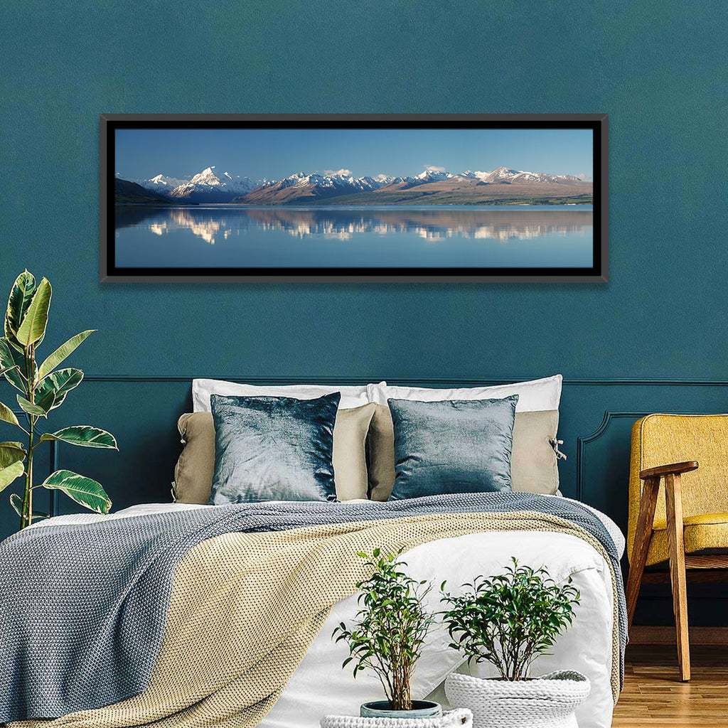 Mount Cook Reflection Over Lake Pukaki Wall Art