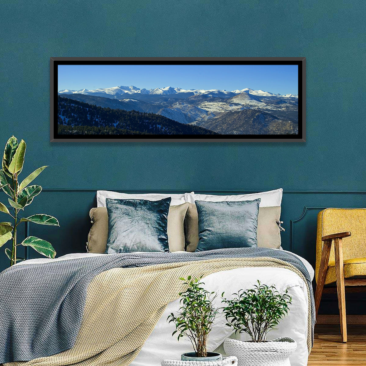 Snow-dusted Colorado Rockies Wall Art