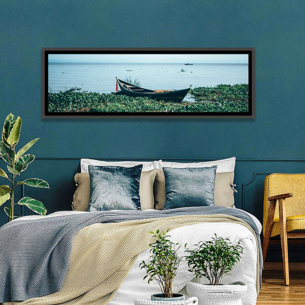 Red Ribbon Boat on Lake Victoria Wall Art