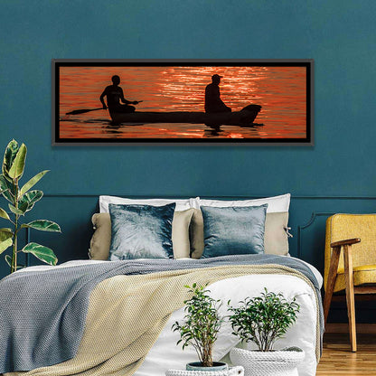 Sailing Boat at Sunset Wall Art