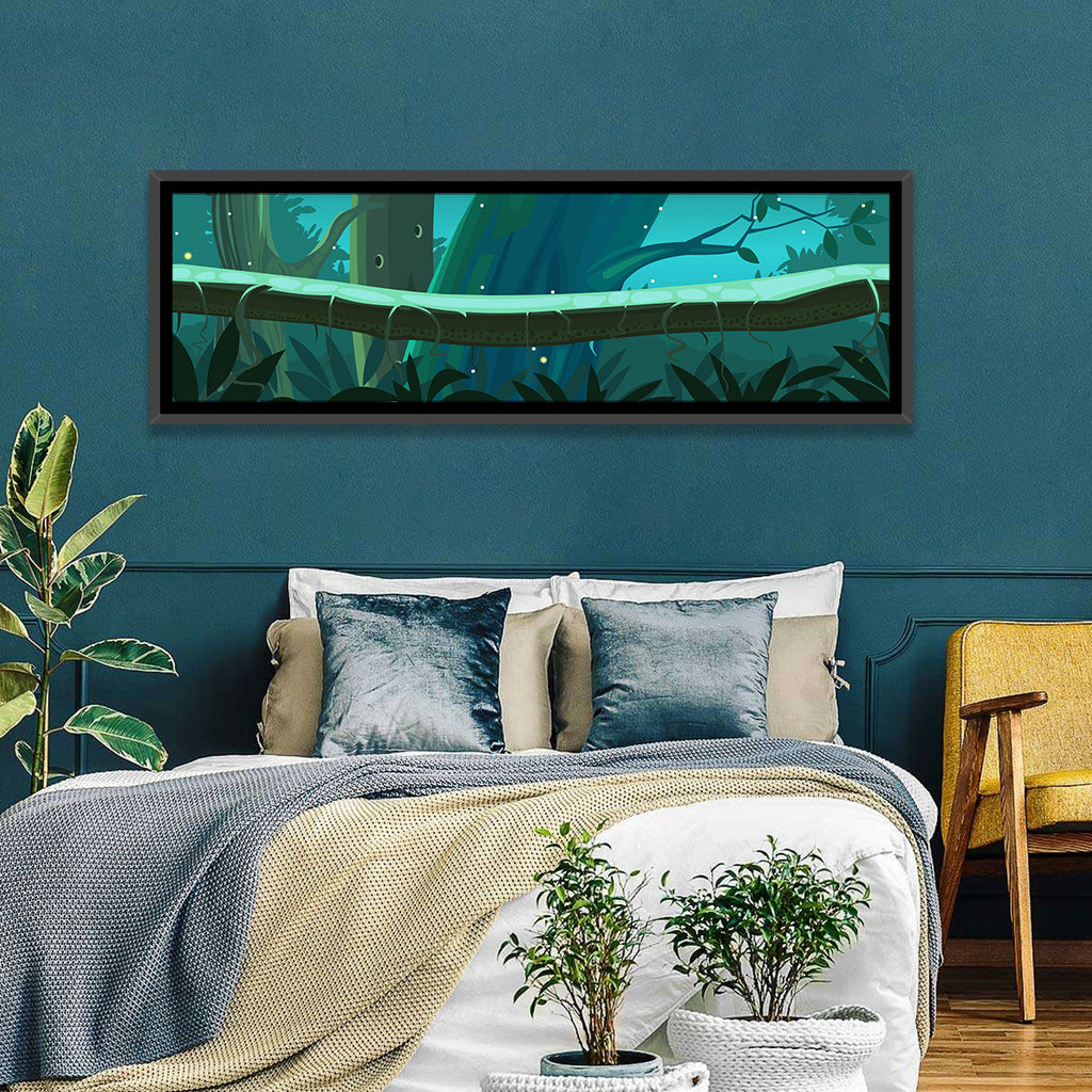 Digital Jungle Night Wall Art