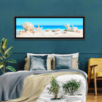 Seashells on Turquoise Shore Wall Art