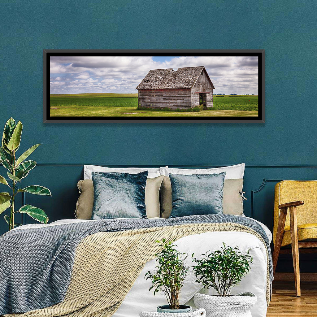 Old Farm Shed in Field Wall Art