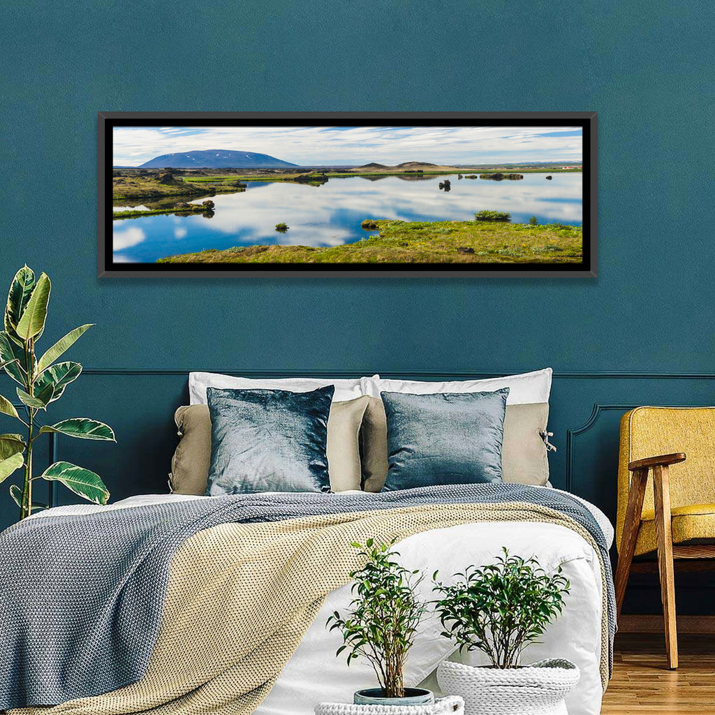 Lake Myvatn Reflection Wall Art