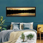 Lake Charles Golden Sunset Wall Art