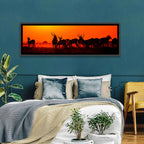 Antelope Herd at Sunset Wall Art
