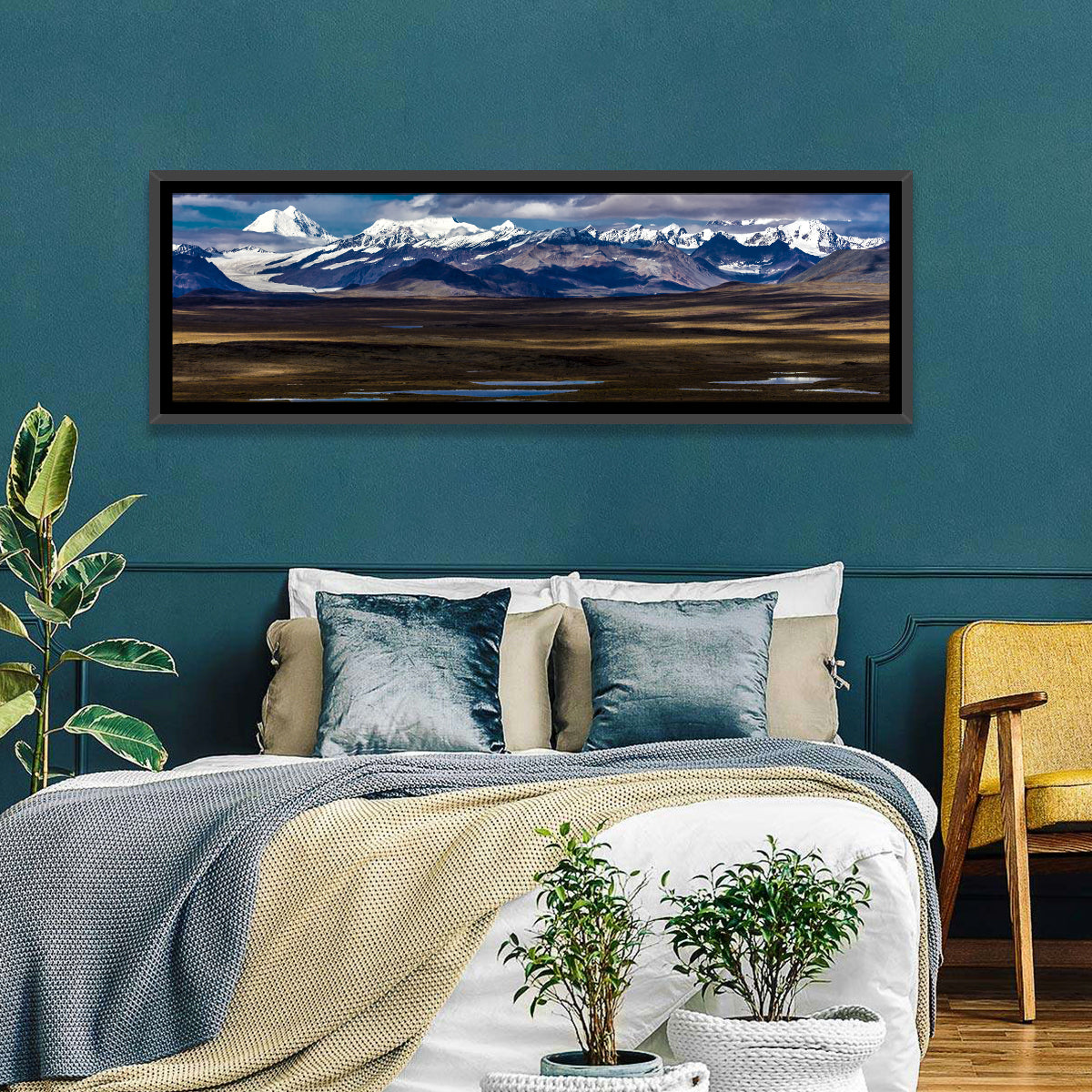 Mount Hess and Mount Debora with Wetlands Wall Art