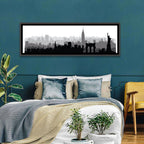 New York Skyline Silhouette Wall Art
