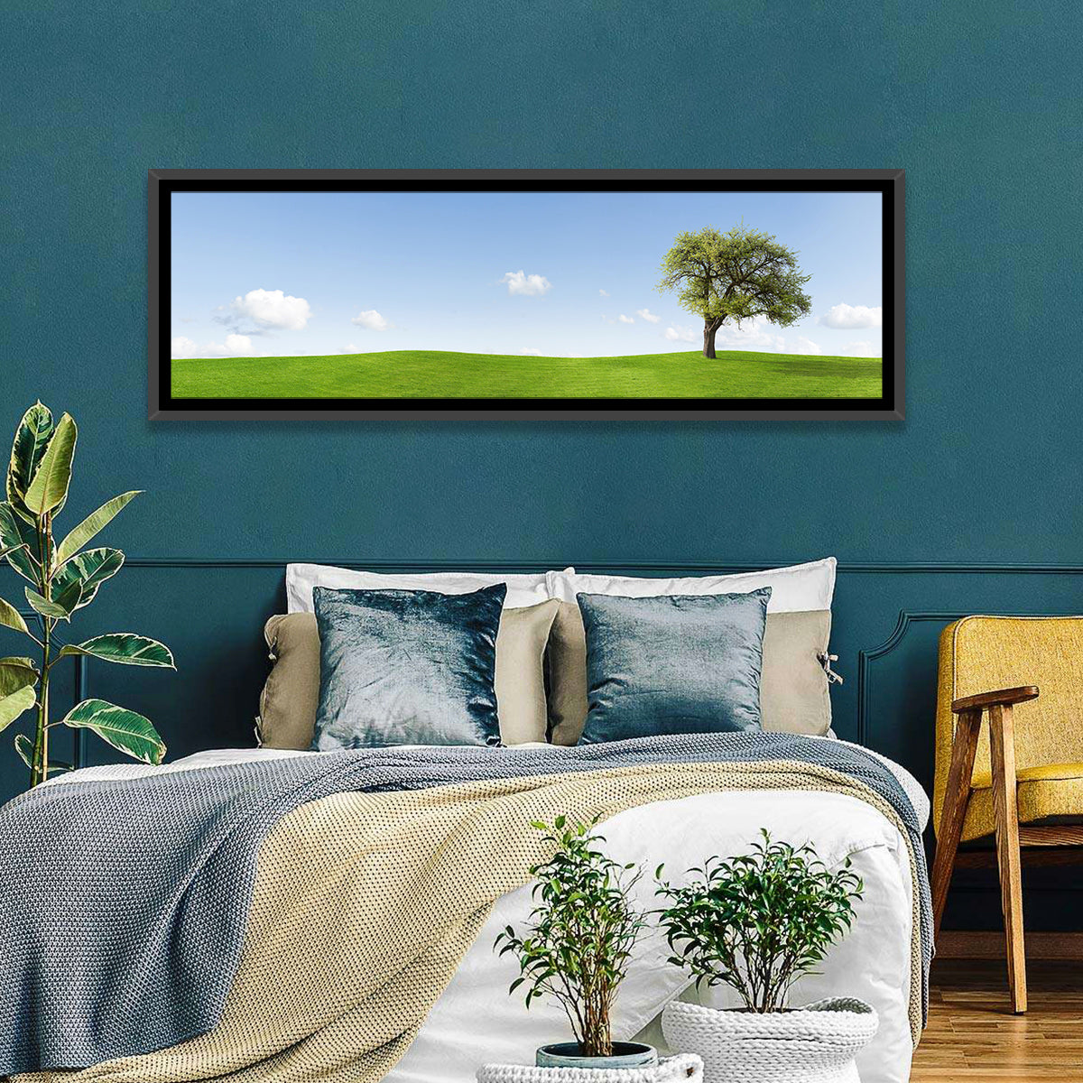 Lone Tree on Green Hill Wall Art