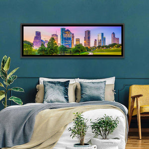 Houston City Skyline Wall Art