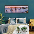 Bayou Lafourche Dock Sunrise Wall Art