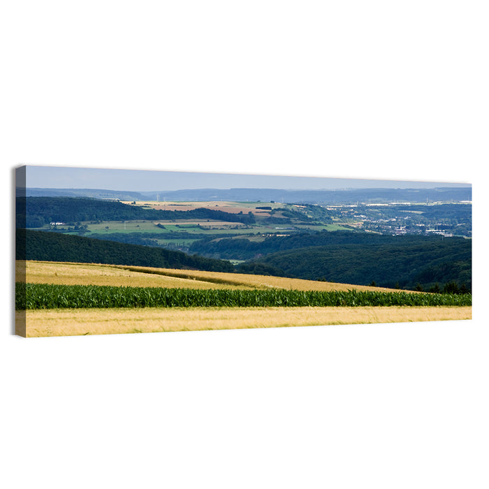 Village Grainfields Wall Art as a canvas print
