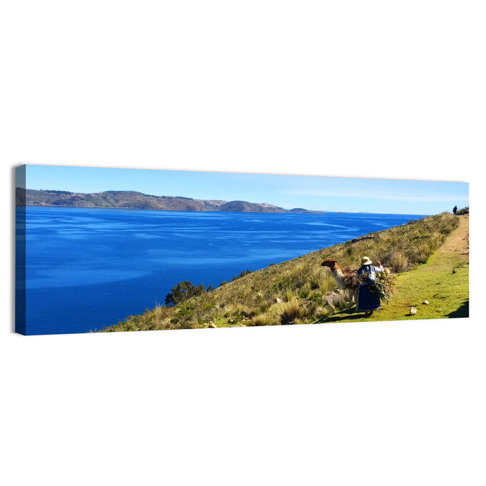 Moon Island Hillside, Lake Titicaca Wall Art as a canvas print