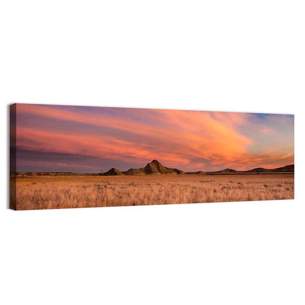 Toadstool State Park Sunset Wall Art, canvas print, panoramic