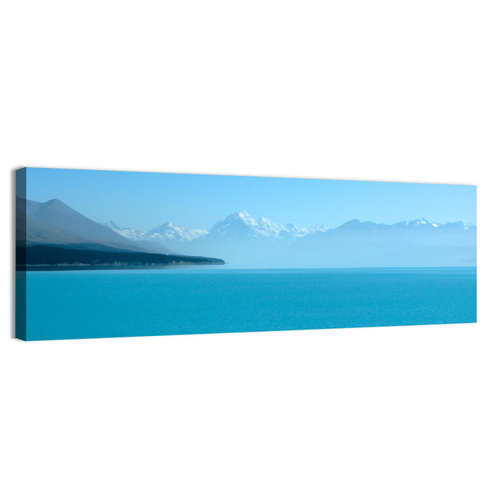 Turquoise Lake Pukaki View of Mount Cook Wall Art as a canvas print