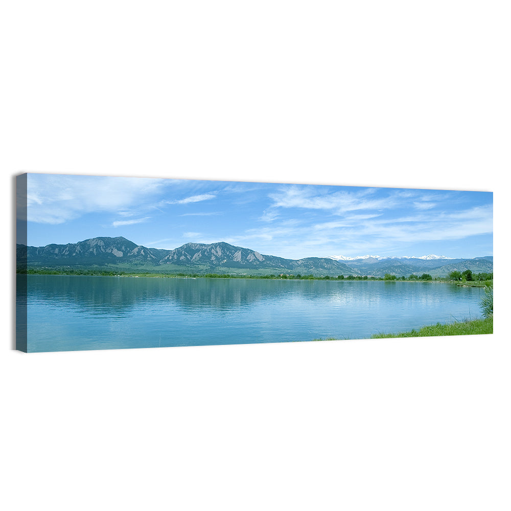 Boulder Reservoir and Flatirons Wall Art
