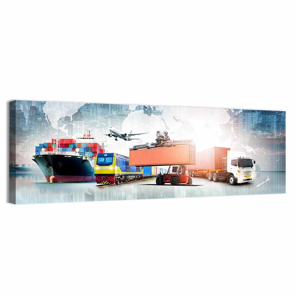 Logistics Business Concept Wall Art