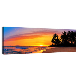 Tropical Beach Sunset Wall Art