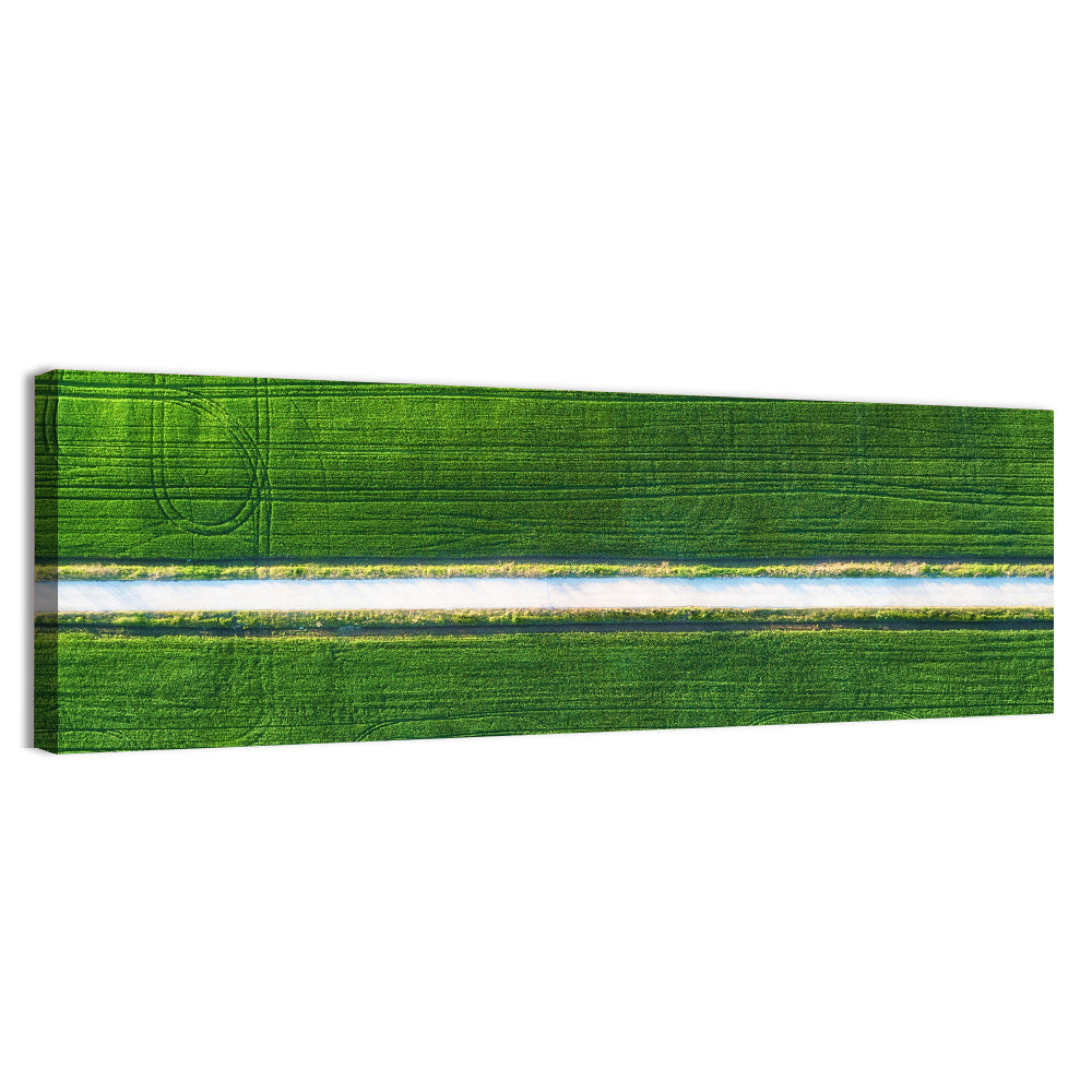 Aerial Irrigation Canal View Wall Art