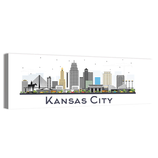 Kansas City Skyline Wall Art