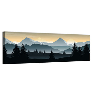 Misty Hills Silhouette Wall Art