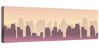 Silhouetted City Skyline Wall Art
