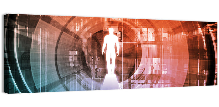 Future Technology Gateway Wall Art as a canvas print