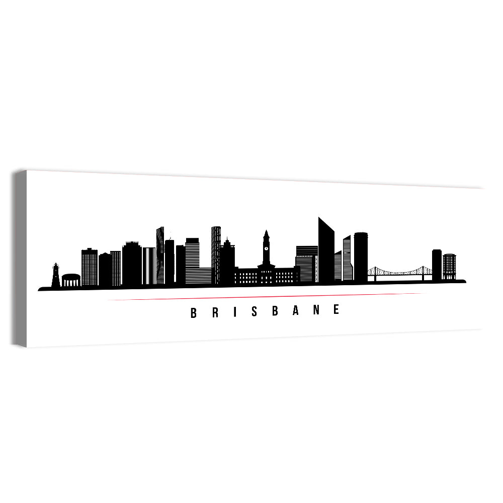 Brisbane City Skyline Wall Art