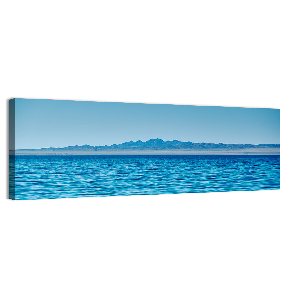 Khyargas Nuur Lake Wall Art, canvas print, panoramic