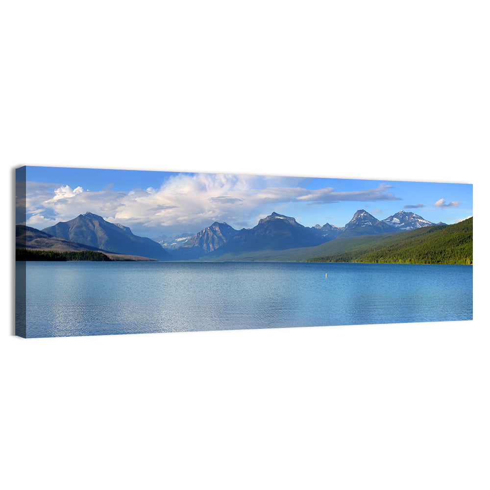 Lake Mcdonald Reflections Wall Art, canvas print, panoramic