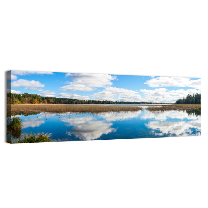 Lake Itasca Reflection Wall Art as a canvas print