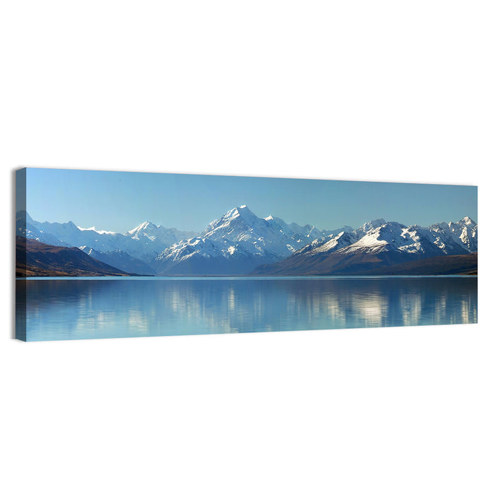 Aoraki Reflection Over Lake Pukaki Wall Art as a canvas print
