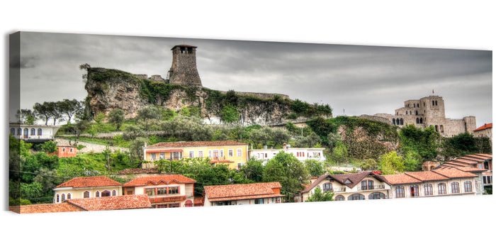 Krujë Castle Overlook Wall Art as a canvas print