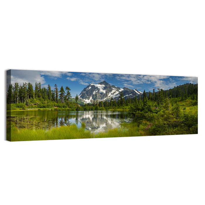 Mt Shuksan from Picture Lake Wall Art as a canvas print